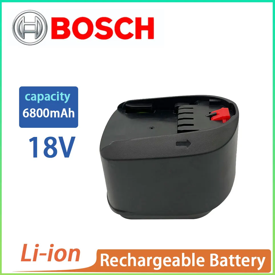 Bosch 18V 6800 mah Литиево-йонна Акумулаторна батерия за инструменти PBA PST PSB Bosch PSR За дома, градината (само TypeC) AL1810CV AL1815CV