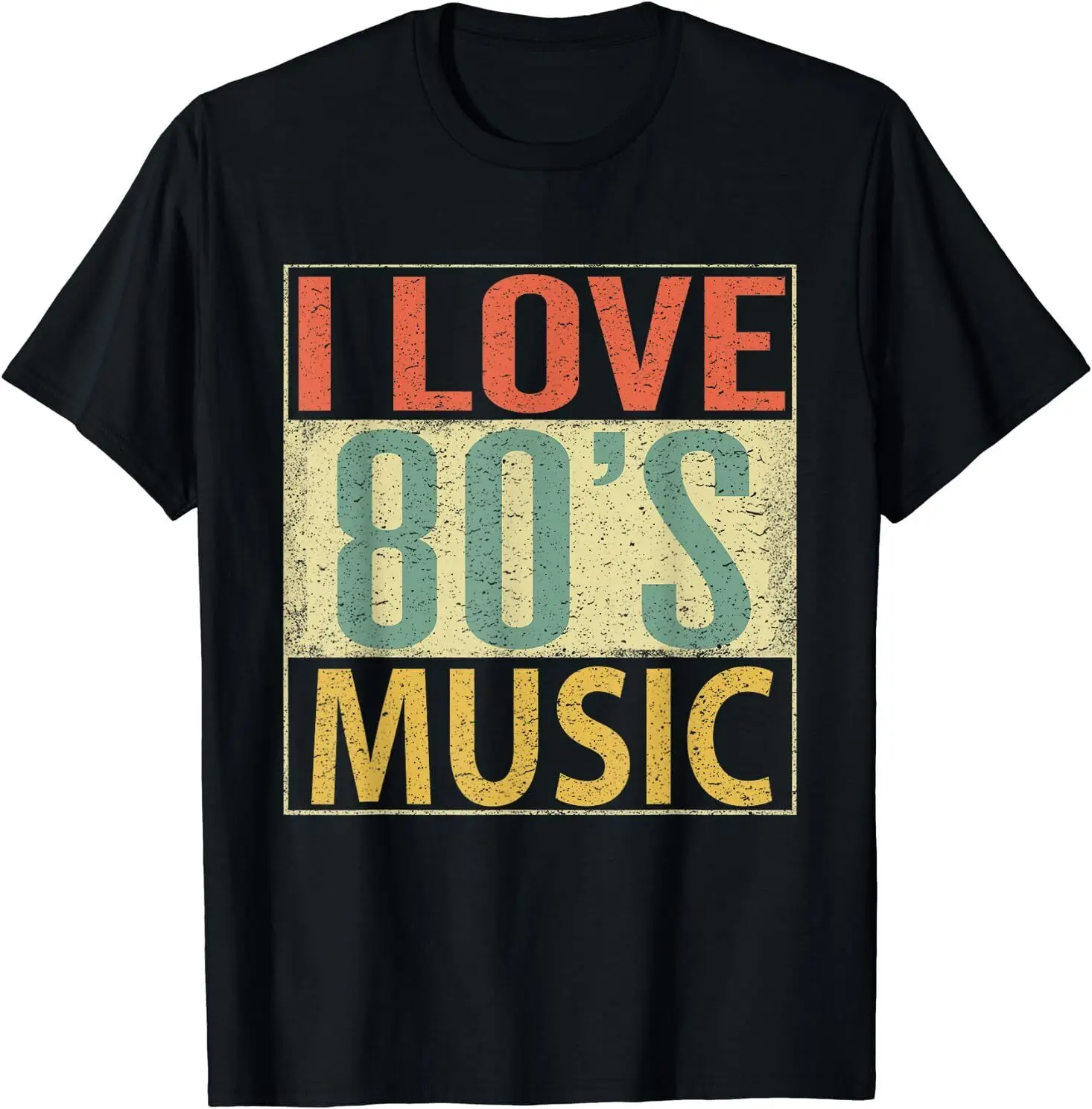 НОВ ОГРАНИЧЕН АСОРТИМЕНТ, обичам музиката на 80-те години, Винтажное ретро, най-добрата идея за подарък тениска S-3XL