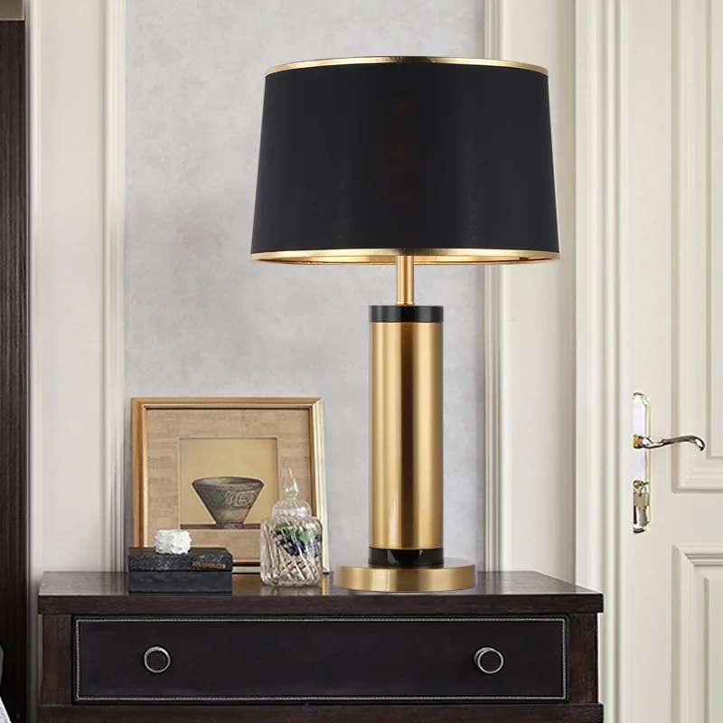 Луксозна настолна лампа Nordic, метал, злато, интелигентни настолни лампи, нощни лампа за спални, творчески подарък за модерна всекидневна с дистанционно управление
