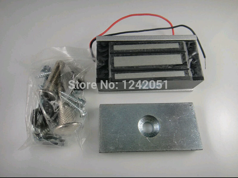 Електромагнитен заключване Lock Magnetic 12 vdc с усилия, за 100 паунда