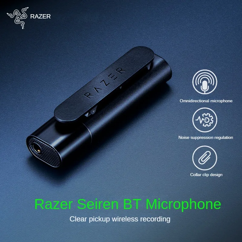 Razer Seiren БТ Wireless Bluetooth и Микрофон за мобилен телефон С ревери Small Outdoor Anchor Live (Android, IOS) - Клипсовый микрофон, 3,5 ММ