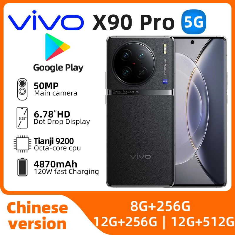 Vivo X90 Pro 5G Мобилен Телефон 6,78 