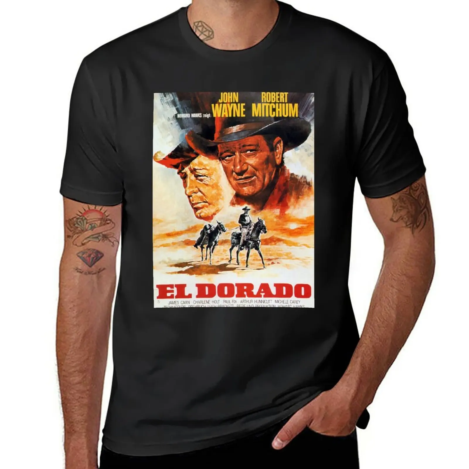 Нова тениска El Dorado, естетична дрехи, фланелка на новия брой, мъжки тренировочная риза