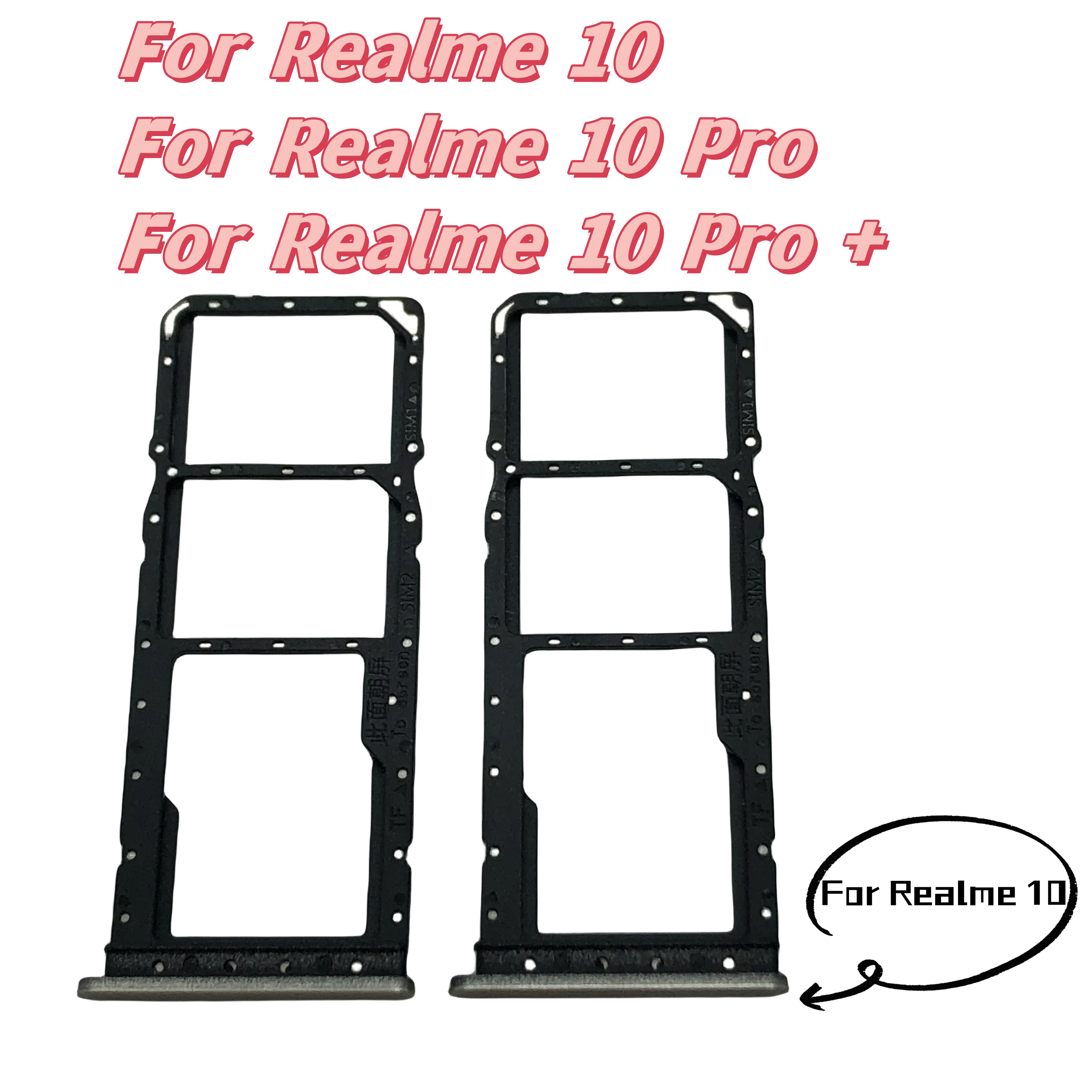 За OPPO Realme 10 10 Pro Plus + Притежателя на слота за СИМ-карти, жак адаптер, резервни части