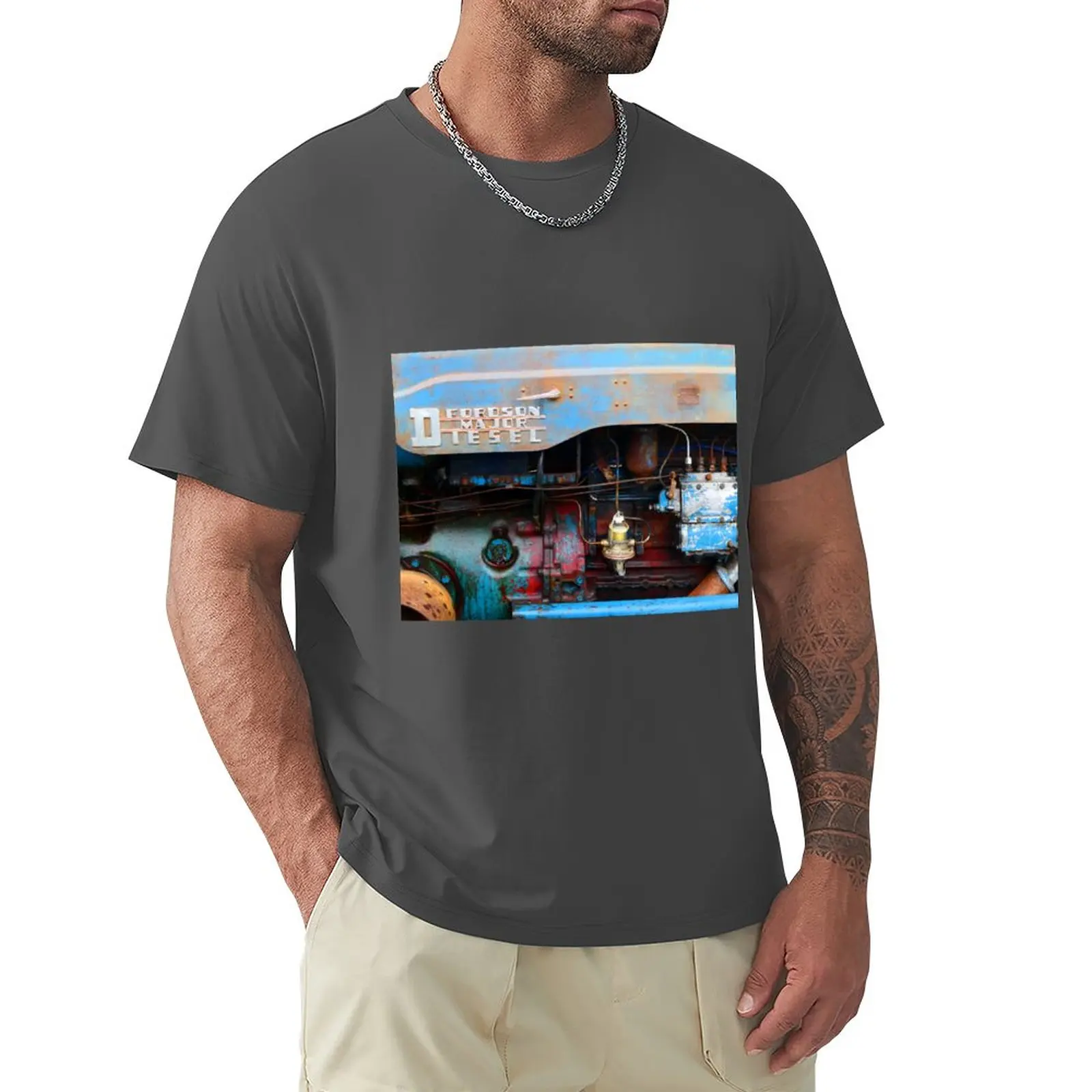 Тениски Fordson Major Tractor Motor по поръчка създайте свои собствени черни тениски за мъже