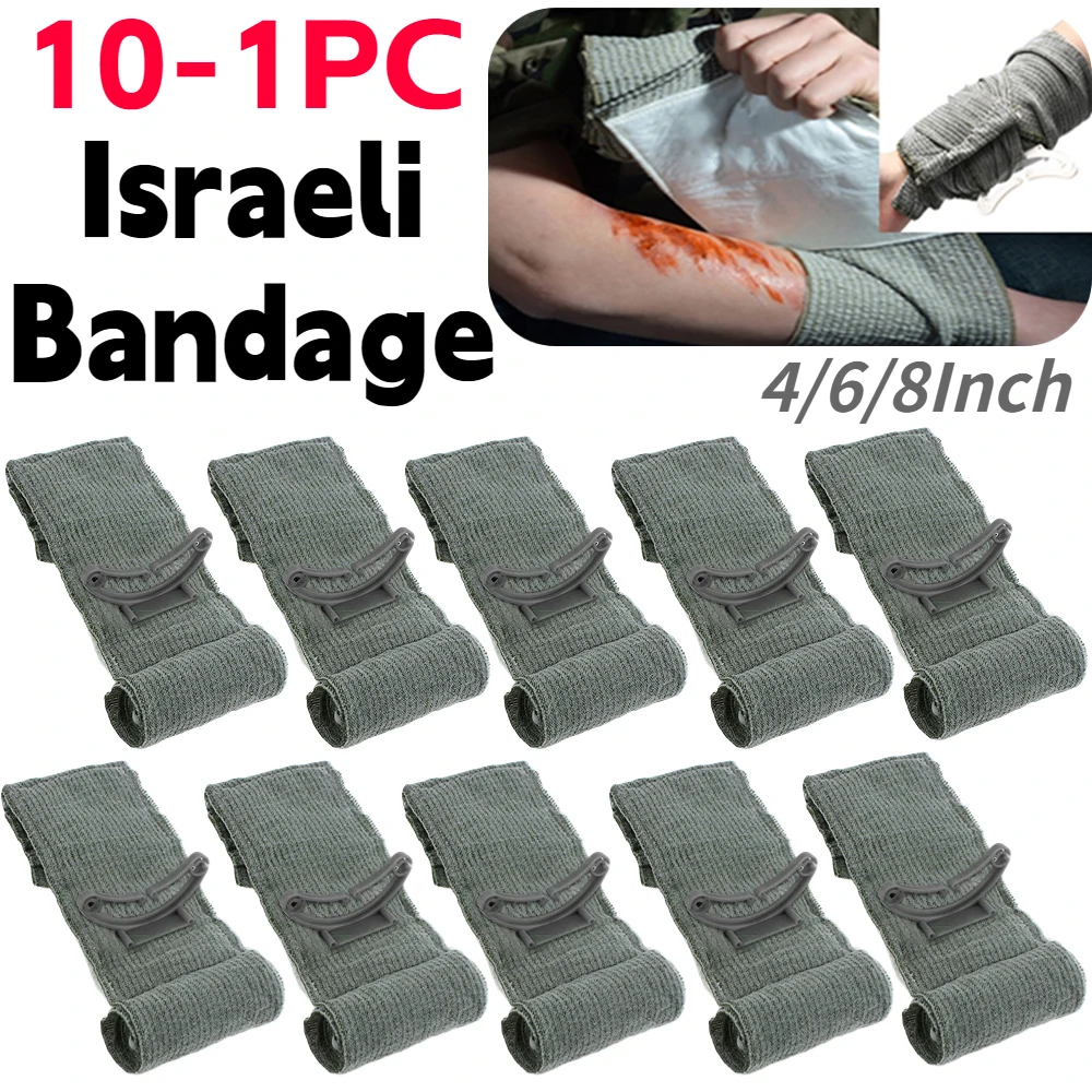 Израелски бандаж, паник компресиране превръзка върху раната, военно-тактически колан, Стерилен превръзка от неопрен за оцеляване на открито