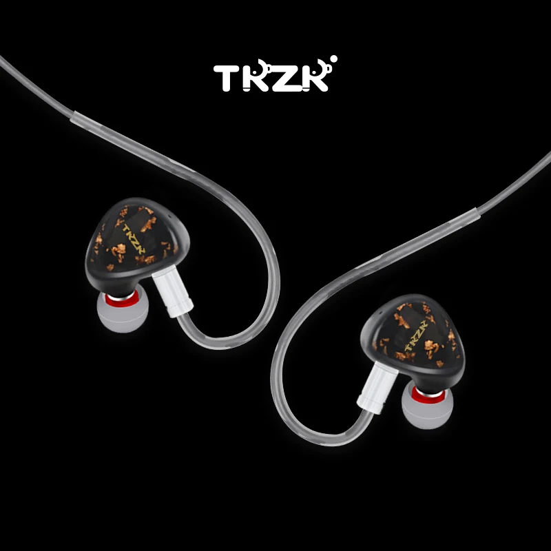 TKZK Ouranos Внутриканальный монитор Слушалки с бленда 10 мм CNT 2Pin слушалки с Кабел, Музикални слушалки Hi-Res Спортни слушалки за бягане