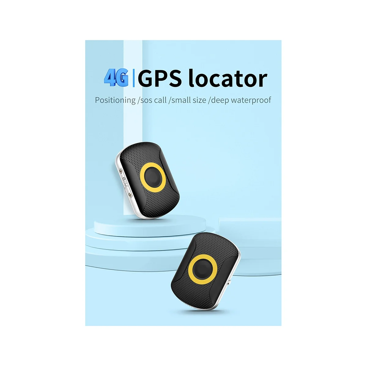 GPS Устройство за проследяване на човек, слушането на гласове, SOS, 4G Gps тракер, колие, аларма за възрастните хора (B)