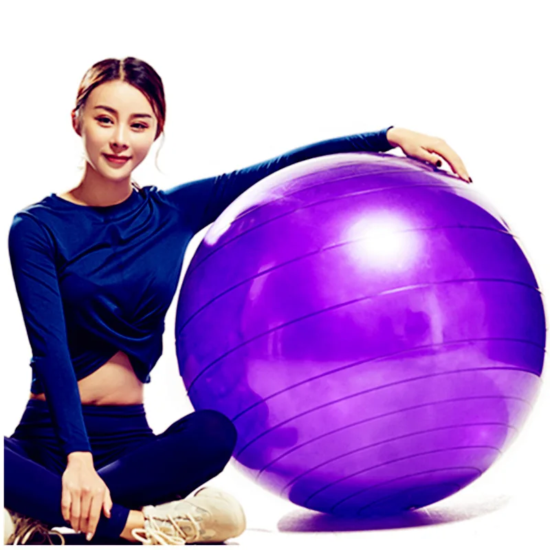 50шт взривозащитен топка за йога с дебелина от 75 см, 900 г, на топката за фитнес, салон за топката, балансиращ топка за бременни и деца.