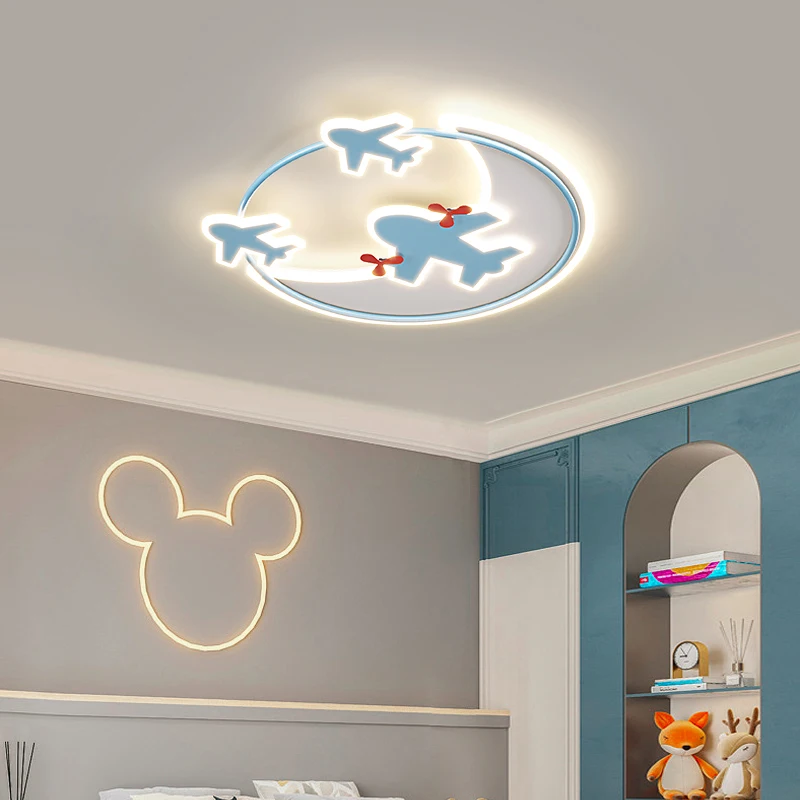 Тавана лампа в стил на самолета, детска стая за момчета, модерни led таван полилеи, осветителни тела за хол, трапезария, кухненски кабинета 2023 г.