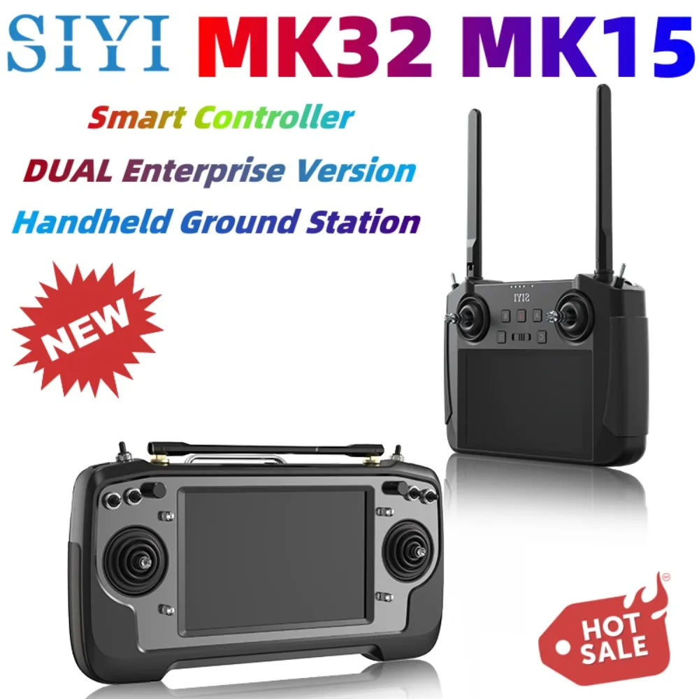 SIYI MK32 MK15 DUAL Enterprise Мобилна Наземна Станция Smart Controller с Две Оператори и Дистанционно Управление за Радиоуправляемой Модели на Самолети