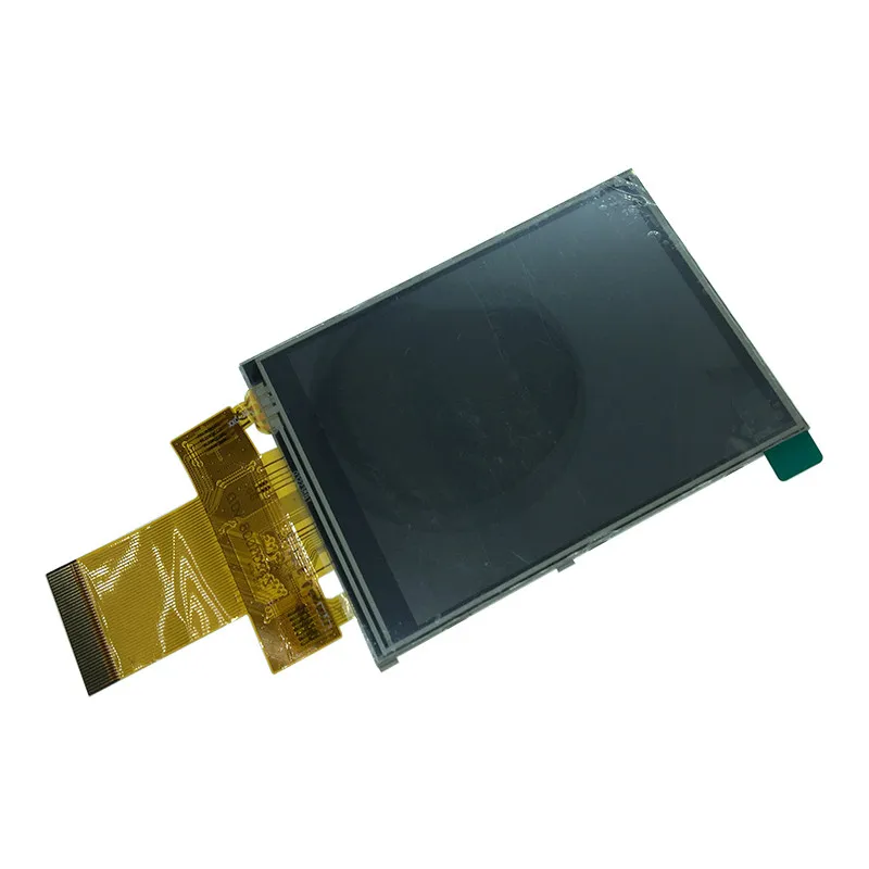 Широк преглед на ILI9341 3.2-инчов TFT-LCD дисплей, сензорен панел с съпротива, резолюция 240x320, 40-пинов конектор за свързване на адаптера на печатна платка