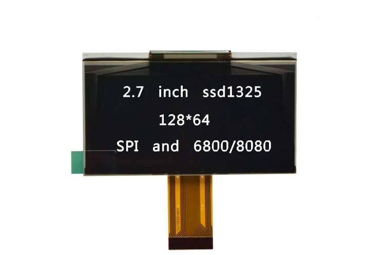 2,7-инчов 30PIN 3.3 В Жълто-Бял OLED-модул за Сериен SSD1325 Водача 6800/8080 8-битов 4-Жични SPI интерфейс 128x64 STM32 САМ R3