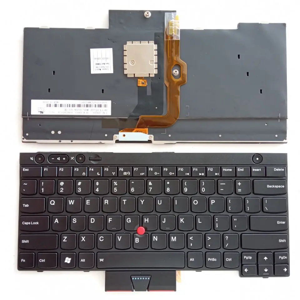 Нова Американо-Английски За IBM Thinkpad L430 T430 T430S T530 W530 X230 С Подсветка Черен Цвят и Клавиатура За Лаптоп Point Stick