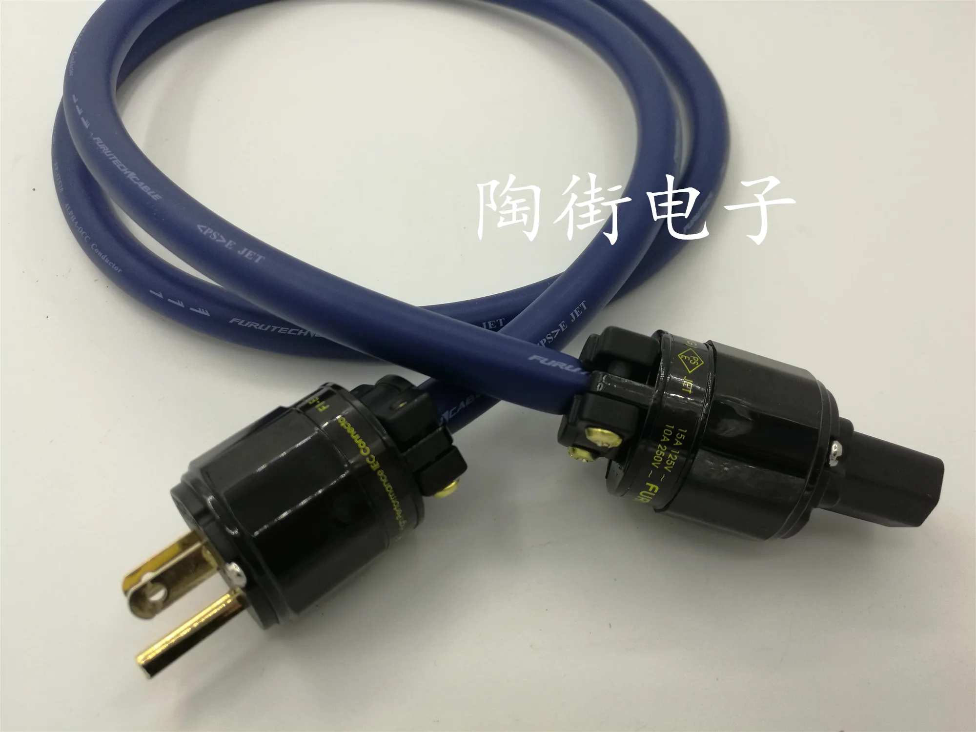 3TS20 Blue Ribbon Монокристален меден захранващ кабел американския стандарт за усилвател на мощност за жлъчните пътища клас треска