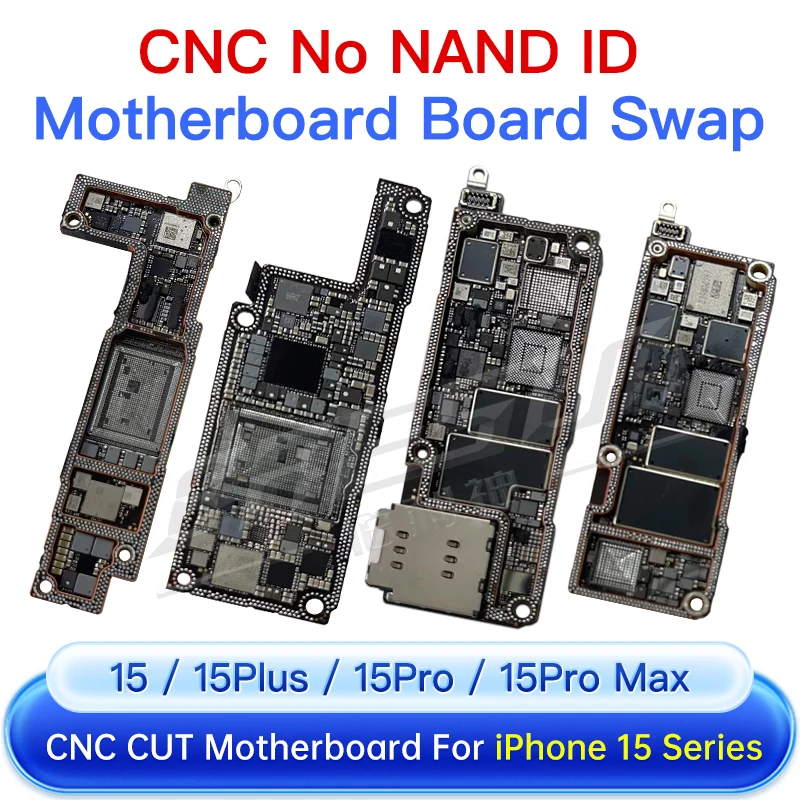 Дънна платка С ЦПУ За IPhone15 Pro Max US EU Logic Board Полиране CPU RF Board IPhone15 Plus Превключване на Основната ивица на ПРОЦЕСОРА Рязане