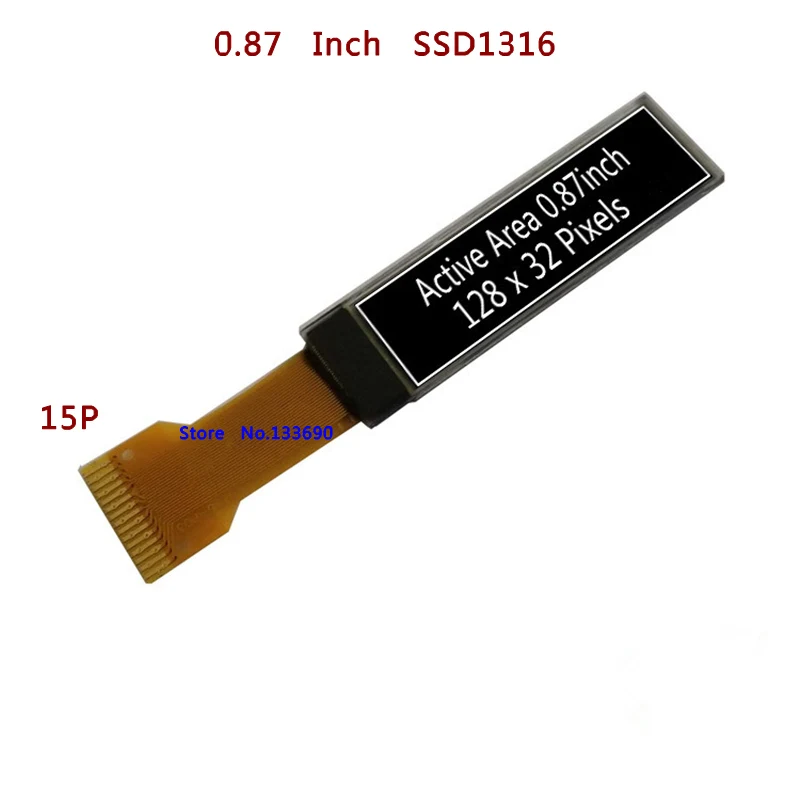 1бр 3,3 0,87 инча Бяла Color128x32 128*32 OLED Екран SPI Сериен Порт 15П Интерфейс SSD1316 на Водача