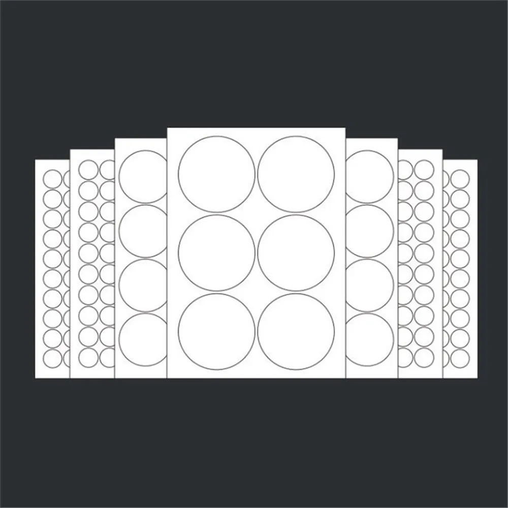 5/80 листа кръгли бели етикети формат А4, гланц, мат, бял хартиени етикети формат А4 за лазерен мастилено-струен принтер