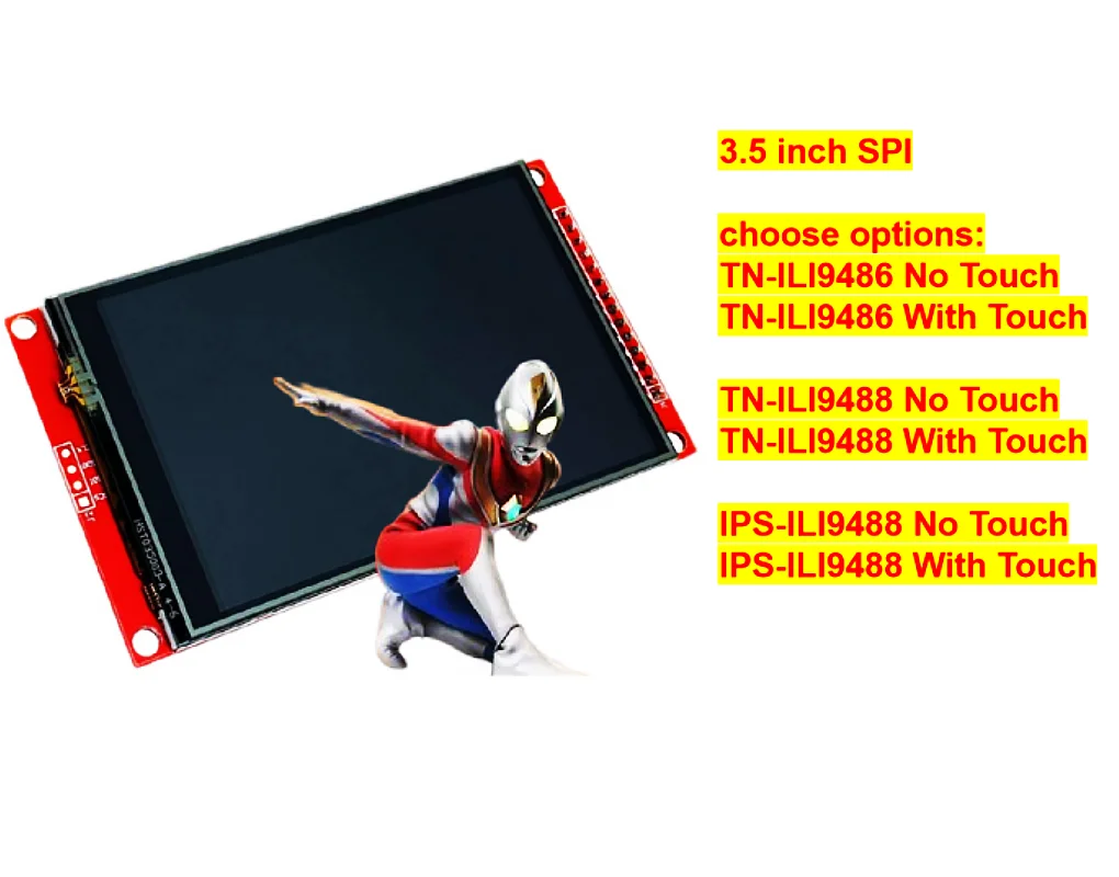 HD3.5-инчов spi-модул LCD модул ESP32 STM32 C51 електроника 480320 HD LED 65K цветен адаптер