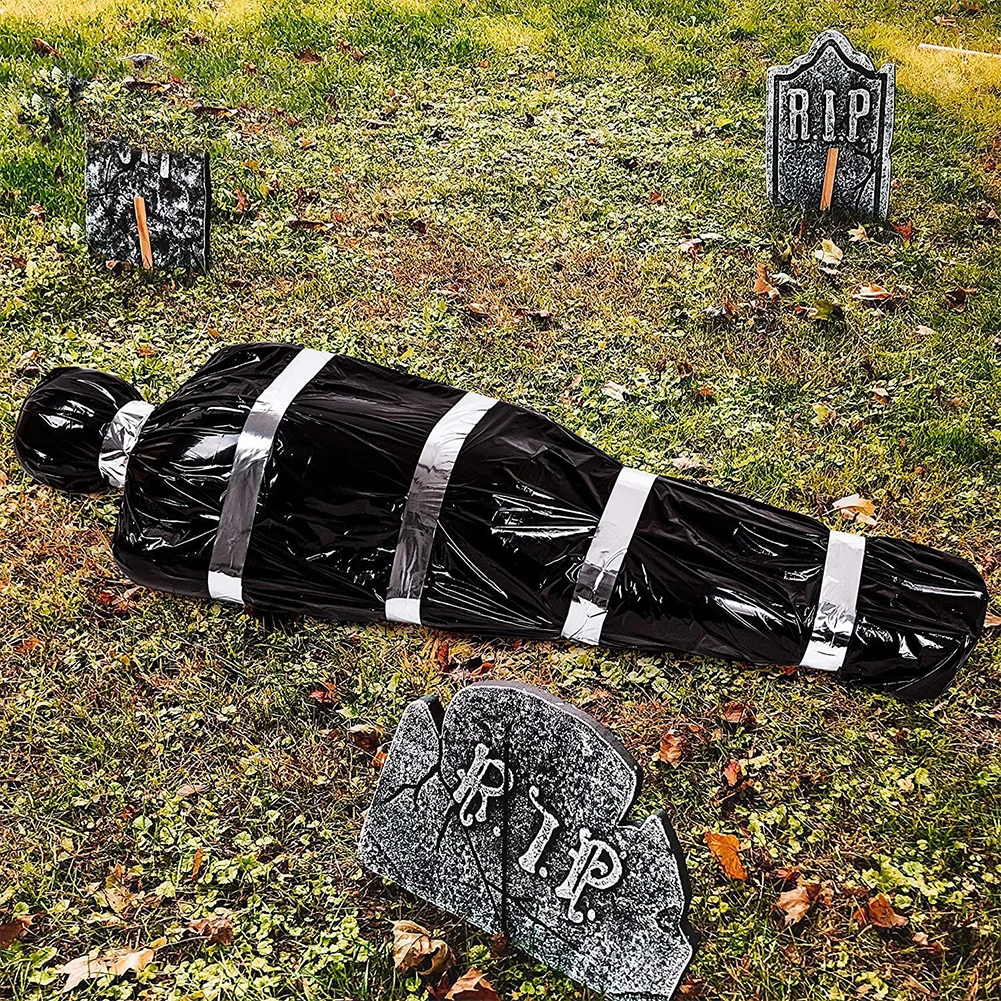 Хелоуин Виси Мъртвото Тяло на Атмосфера на Терор Реалистични Мъртви Тела 5 Инча Надуваеми Чанта за Двора на Къщата с Духове къща Дърво Декор