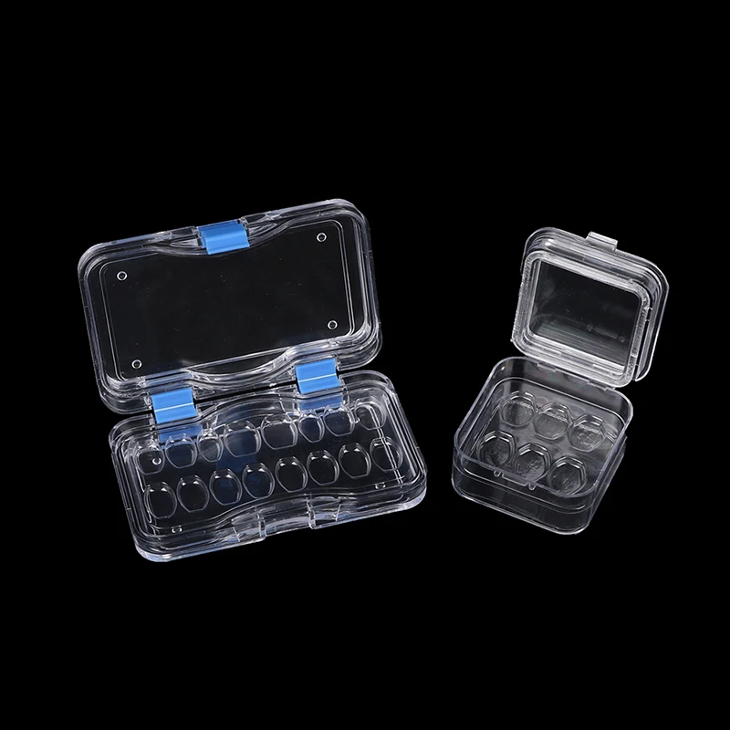 Стоматологичен кутия с фолио на 6/16 мрежи, кутия за зъбни протези, фасети, материали за съхранение на инструменти на зъбен техника.