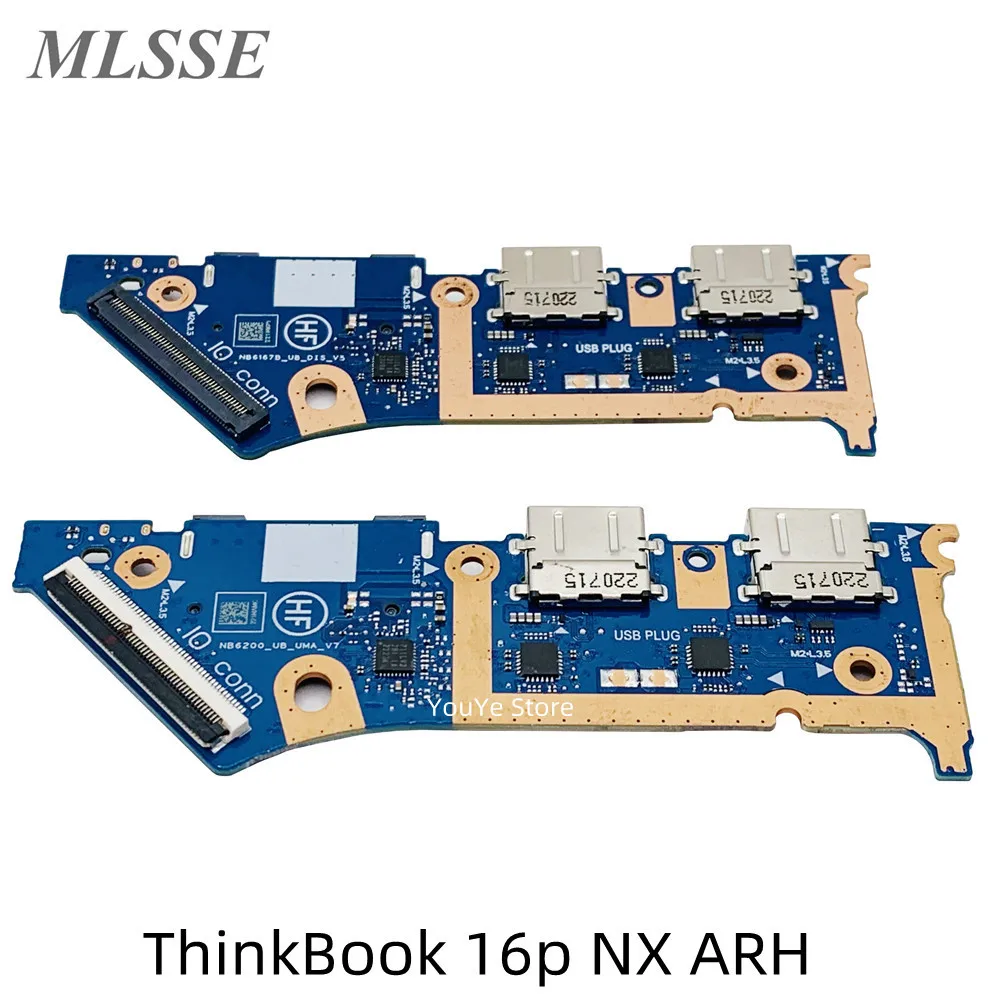 Оригинал за лаптоп Lenovo ThinkBook 16p NX ARH Power Botton Switch USB Такса Устройство за четене на SD карти Такса вход-изход NB6200 NB6167B 5C50S25445