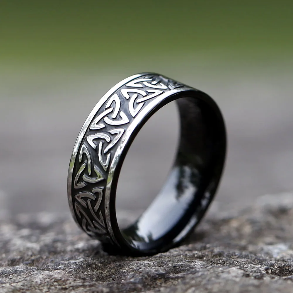 Нови мъжки пръстени от неръждаема стомана 316L, амулет Викинга, рунически пръстен на Один, модни бижута, подаръци, безплатна доставка