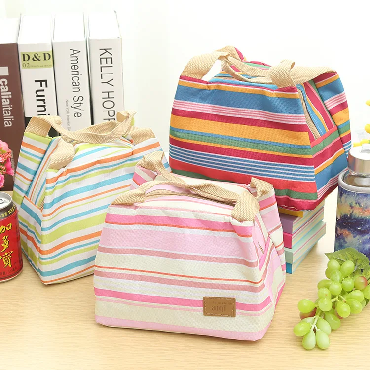 Модерен преносим Оксфорд чанта за обяд, чанти за съхранение на храни за пикник обяд за жени, деца, мъже, чанта-органайзер за обяд -35