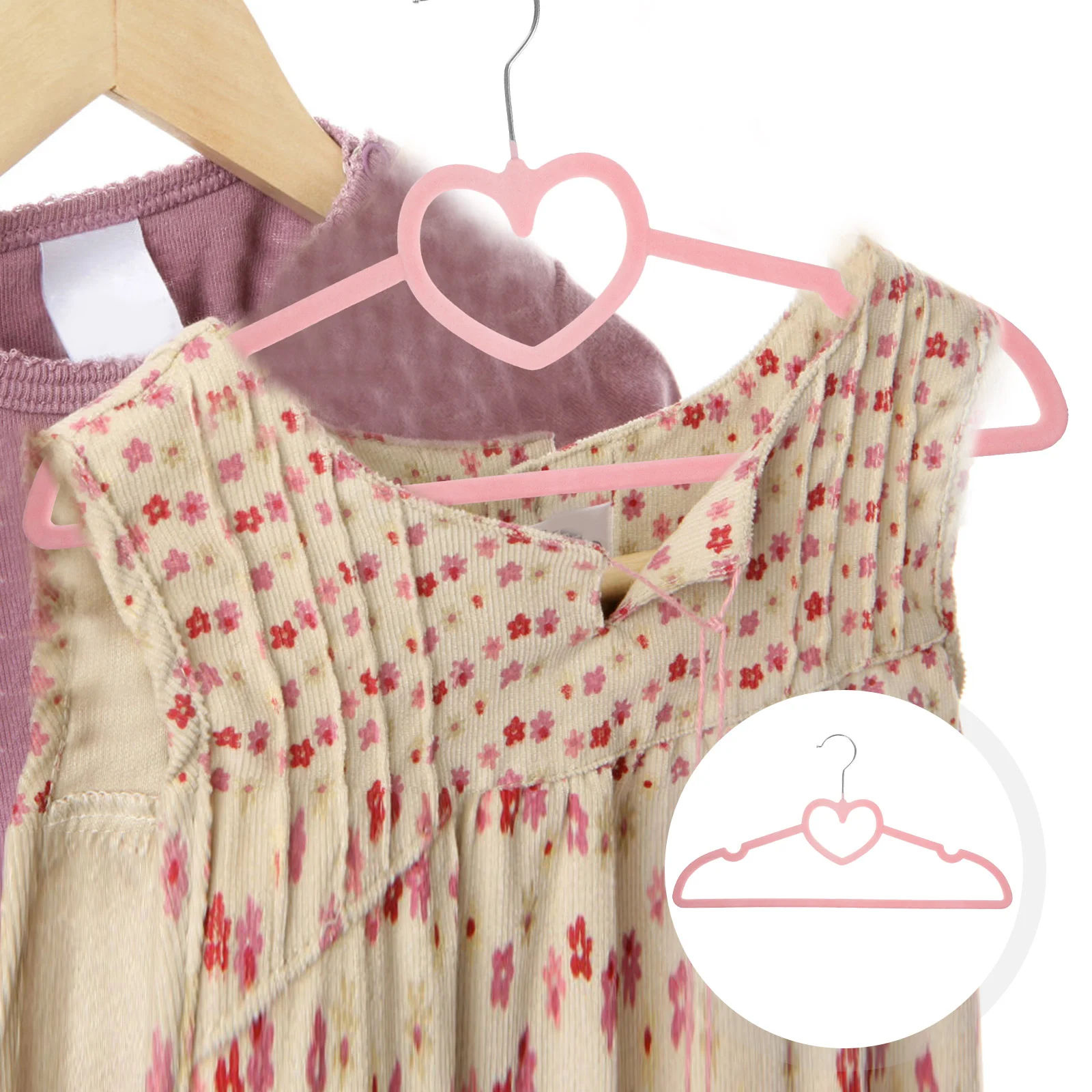 10 бр. пластмасови закачалки във формата на сърца, от закачалки за дрехи, закачалки за дрехи, закачалки за рокли за дома