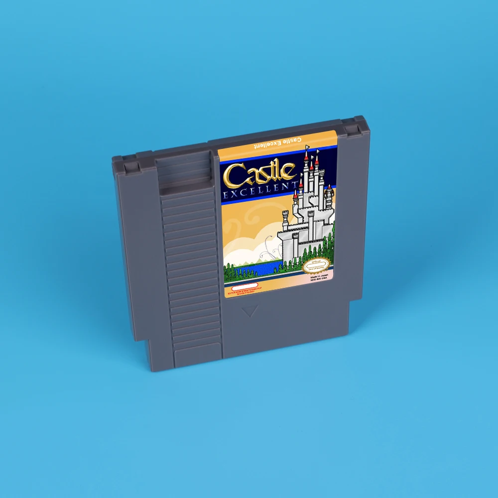 Castle Страхотна Детска карта Action за NES 72-Пинов 8-битова Конзола Касета за игри