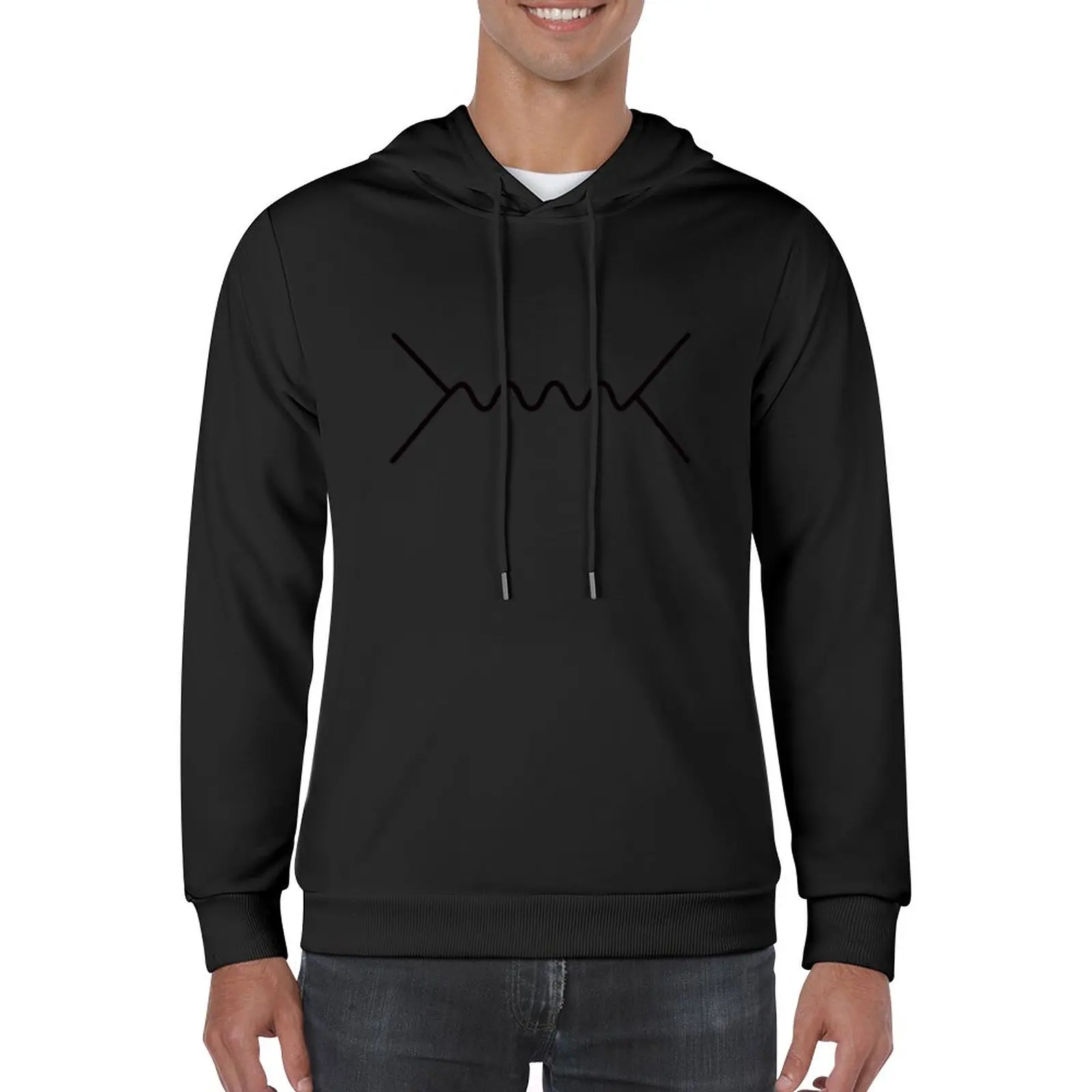Нова диаграма Файнман - Черен пуловер с качулка Essentials, мъжка спортна риза, мъжки дрехи, мъжки есен облекло, нова тениска с качулка