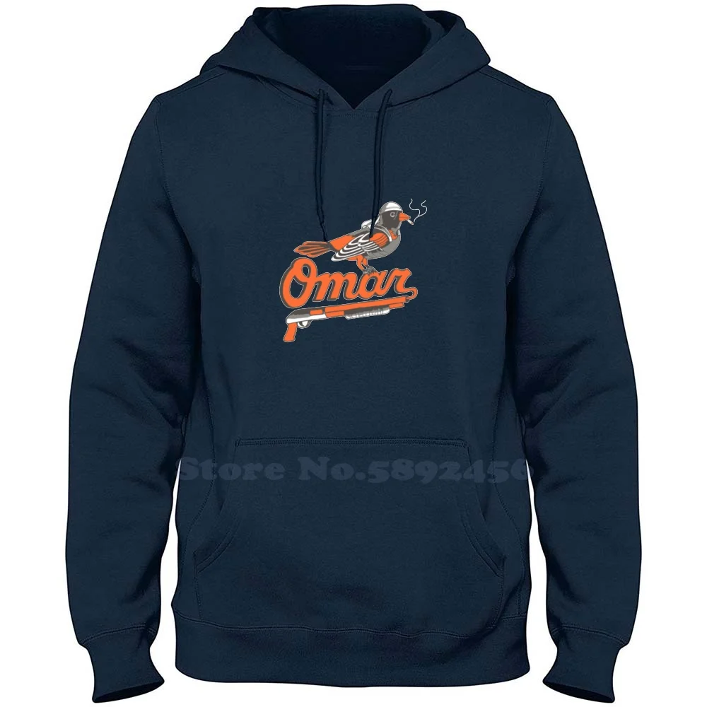 Hoody Omar The Wire Baltimore Oriole от 100% памук, ежедневни hoody с качулка