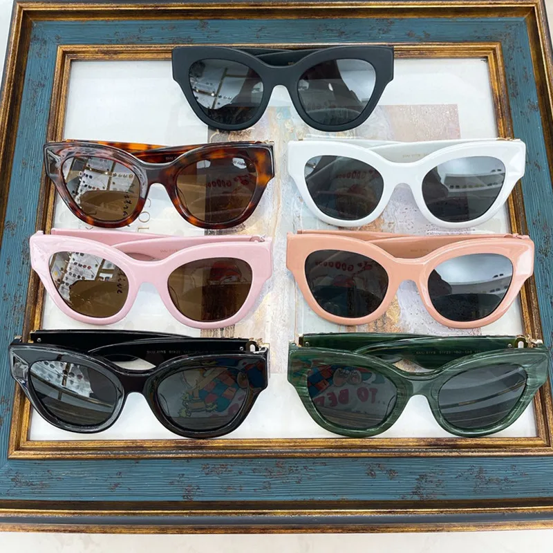 оригиналната кутия, розови дамски слънчеви очила, Ацетатные квадратни очила, ретро Реколта цветни слънчеви очила miu, естетически Модерни слънчеви очила