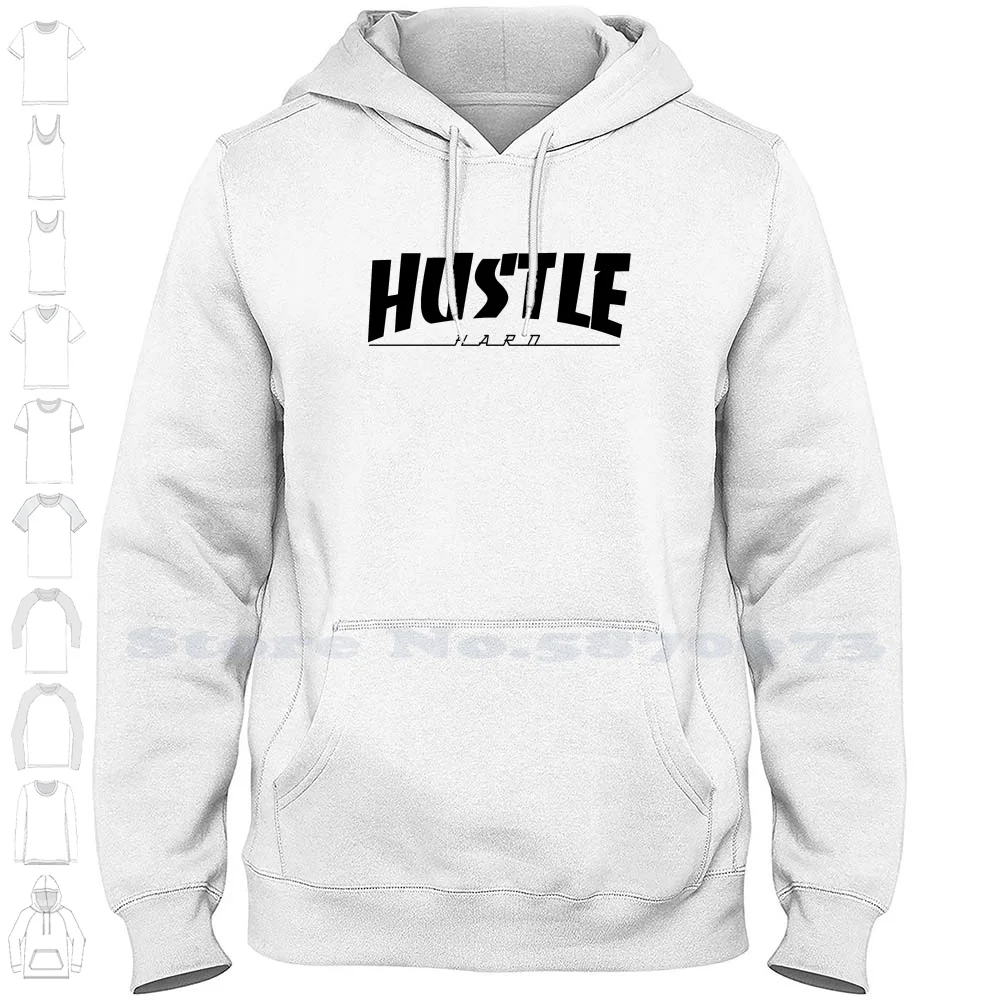 Качулки Hustle Hard Hoody за мъже и жени Hussle Hard Work Inspiration Вдъхновяваща работа по-здраво, по-силно, силна власт