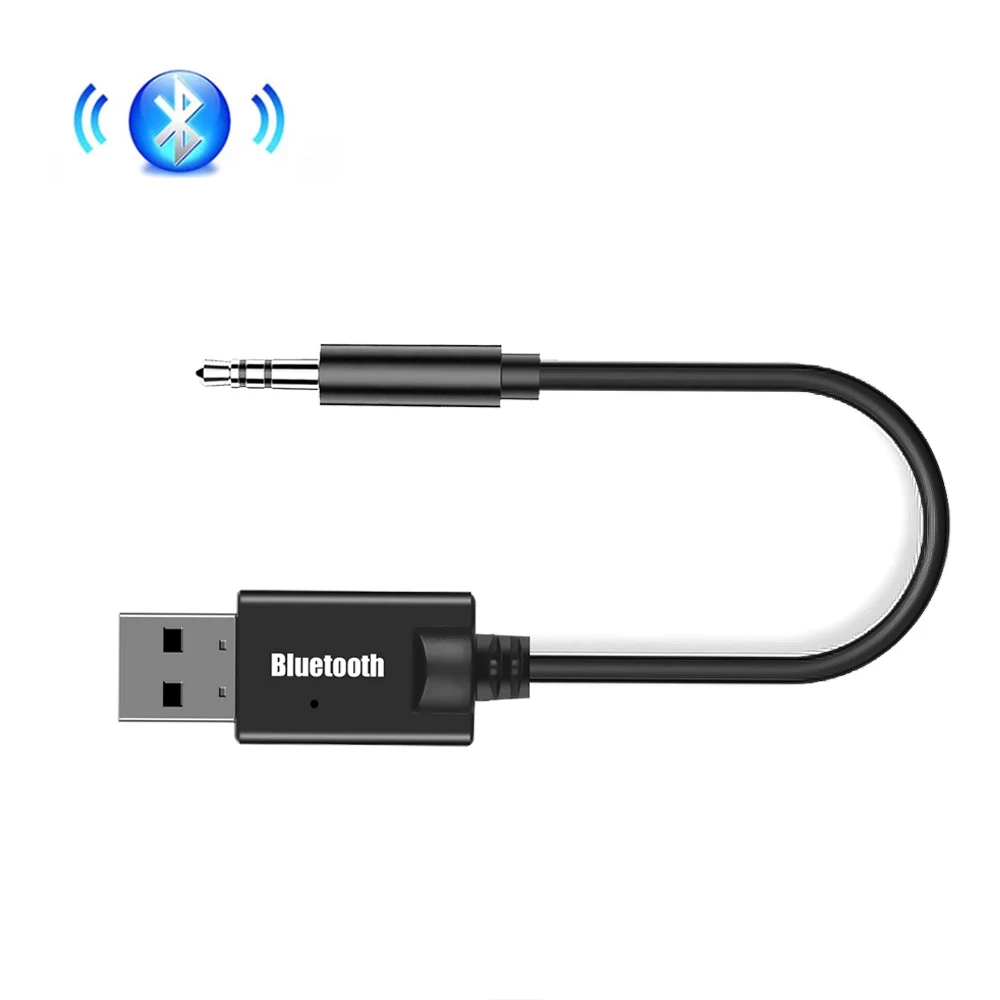 Аудиоприемник Bluetooth, 3.5 мм Жак AUX Авто Аудио Ключ USB Bluetooth Хендсфри Автомобилен Комплект За Безжичен Динамиката на FM Радио