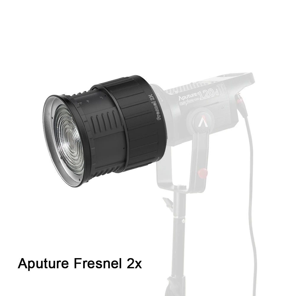 Aputure Fresnel 2x Адаптер Фокусиране Фокус Bowens Mount Стъклена Формираща Лампа за LS C120d LS C300d Photography Lighting Studio