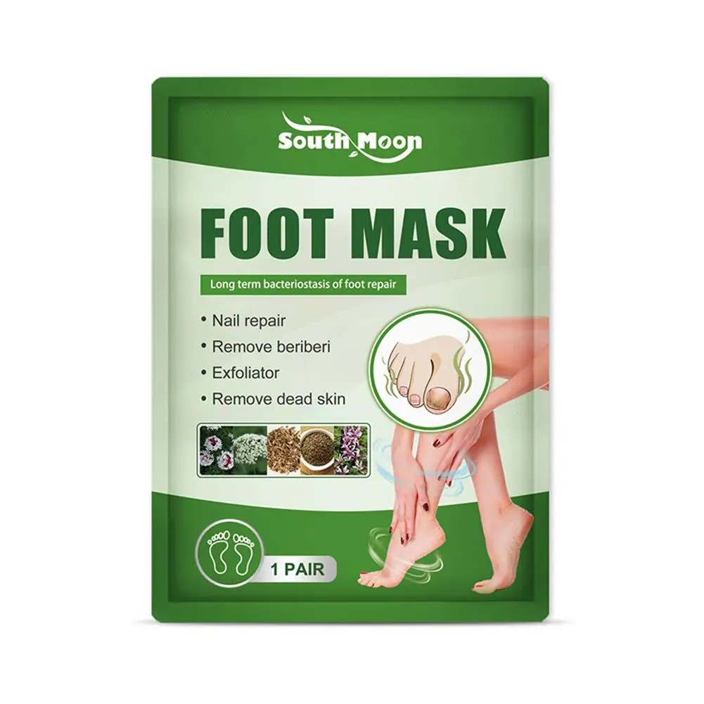 1 чифт ексфолиращи маски за крака За премахване на гъбички на ноктите Маска за крака