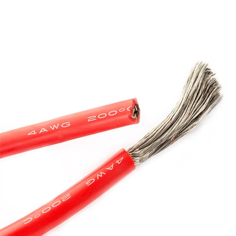 1-метрова точност ръководят кабел от мека силиконова гума 4AWG 6AWG