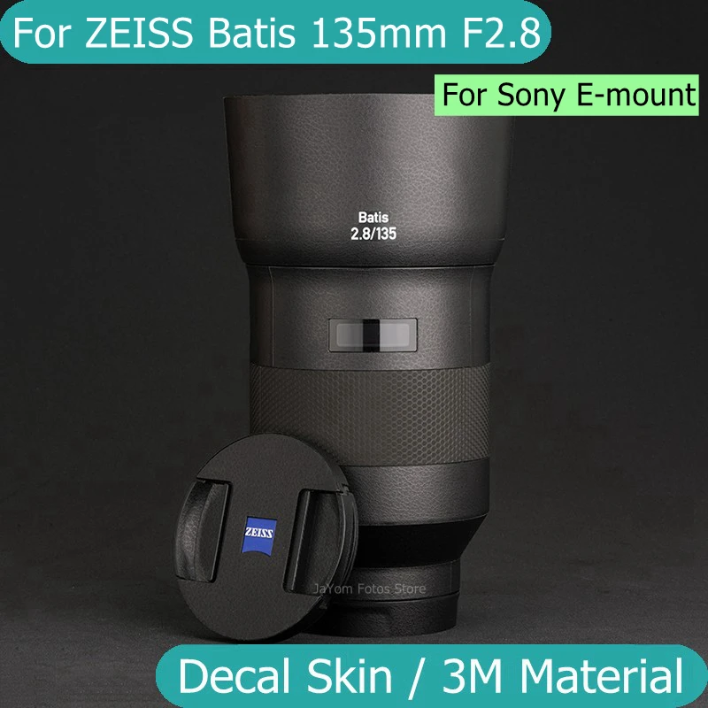 За ZEISS Batis 135 мм F2.8 (Sony E-Mount) Стикер на кожата, стикер на обектива на камерата, Винил фолио за защита от надраскване 135 2.8 F/2.8 2.8/135
