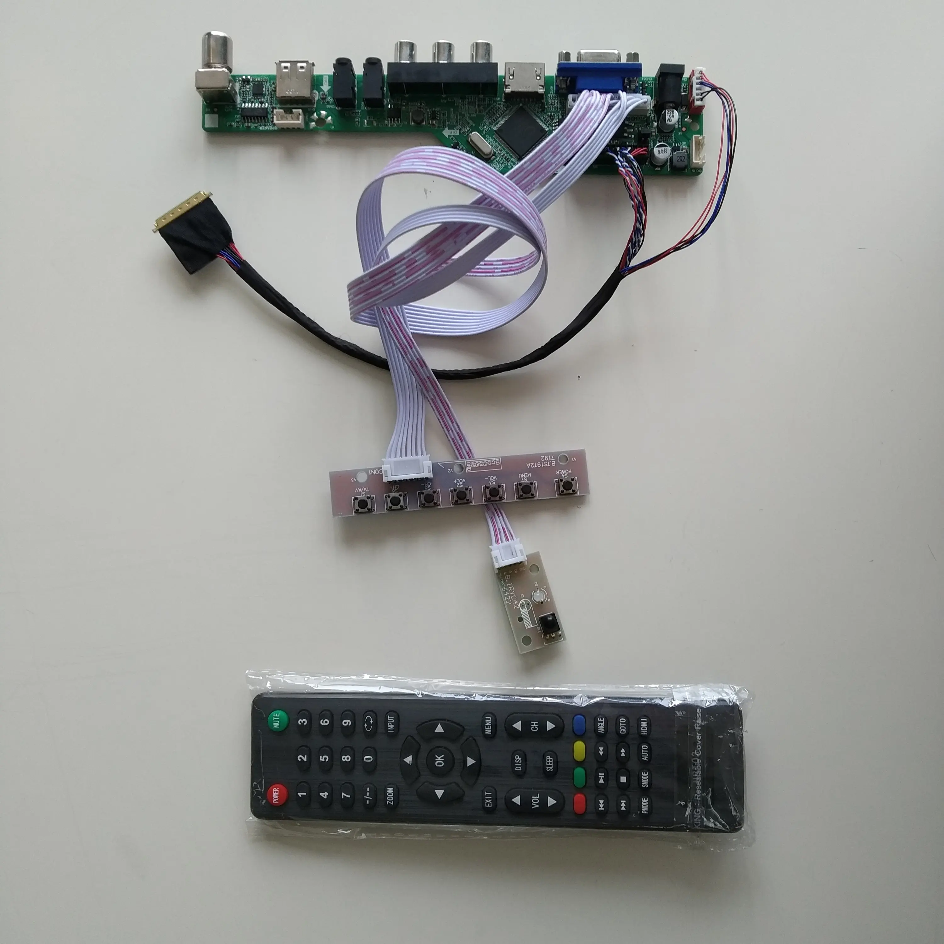 TV HDMI-съвместим АУДИО USB VGA AV LCD LED Такса контролер diy комплект драйвери за LP116WH2-TLC1/TLN1 1366*768 екран