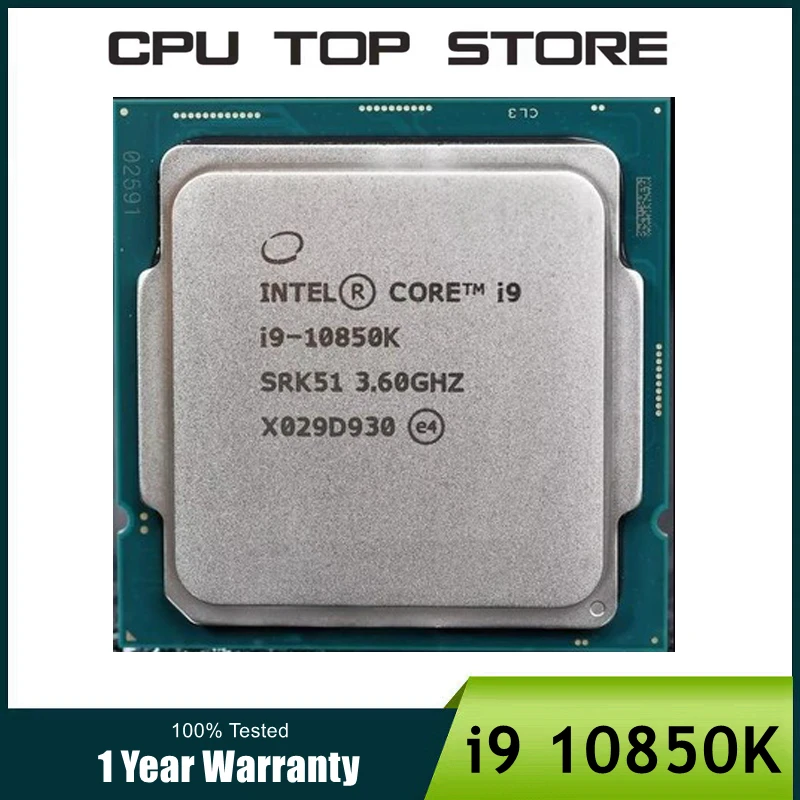 Използвана дънната платка Core i9 10850K 3.6 Ghz с 10-ядрен 20-гледайте процесор L3 = 20 MB 125 W LGA 1200 H510