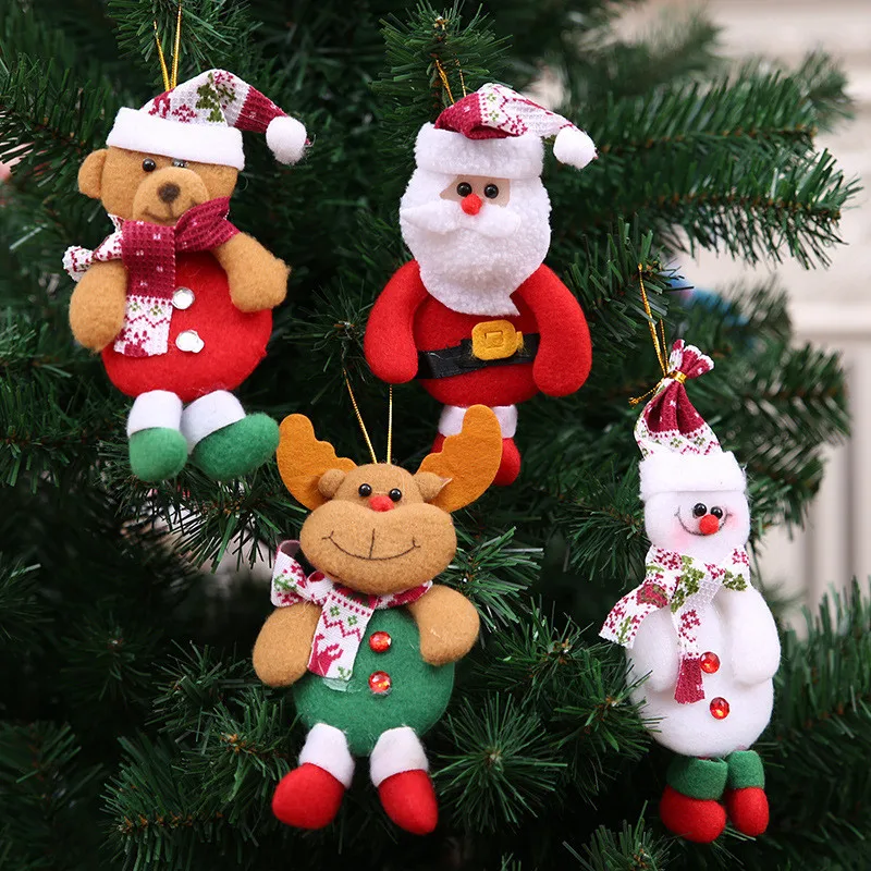 Коледа Кукла На Дядо Коледа, Снежен Човек, Играчка Лосове, Украси За Коледната Елха, Висящи Коледни Коледни Фигурки За Домашно Парти, Подарък За Украса
