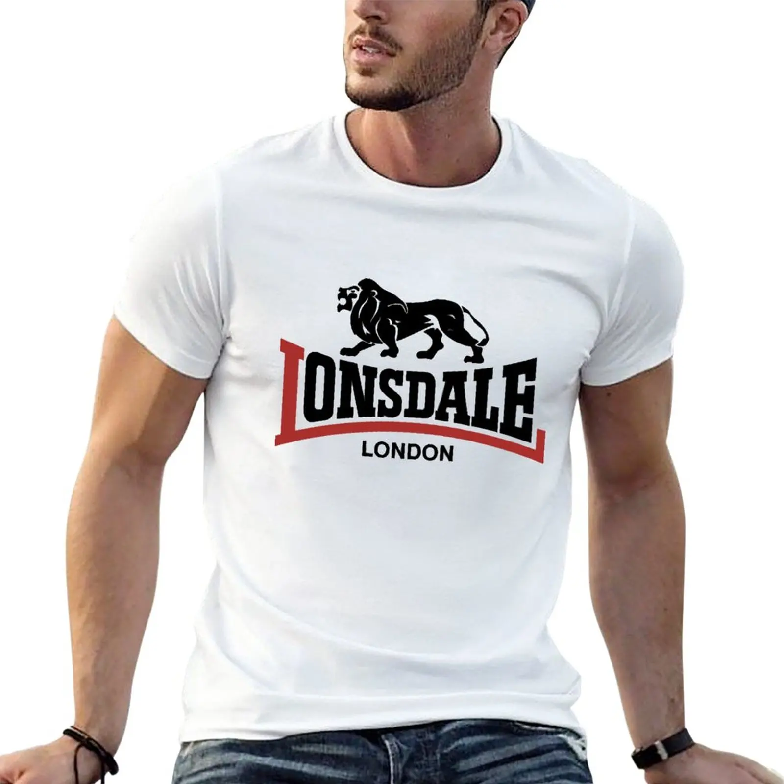 Нова тениска Lonsdale London, мъжки дрехи, великолепна тениска, графични тениски, тениски оверсайз за мъже