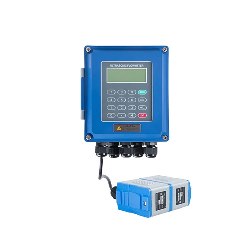 Дигитален ултразвуков разходомер JUF-2000B Промишлен отделен стационарен ултразвуков датчик на дебита на водата