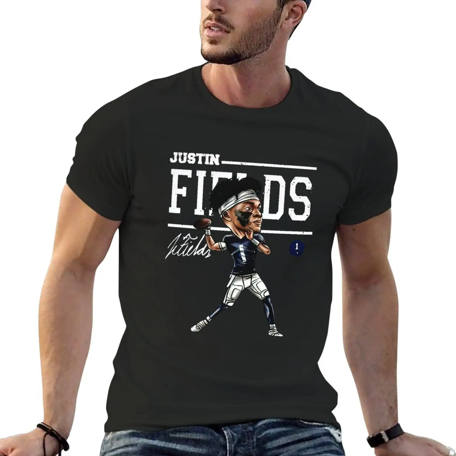 Тениска Джъстин Fields Мечета Star, естетична облекло, тениски с аниме, мъжки t-shirt