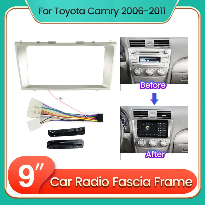 TomoStrong за Toyota Camry 2006-2011 Рамка на таблото на радиото в колата на захранващия Кабел CANBUS
