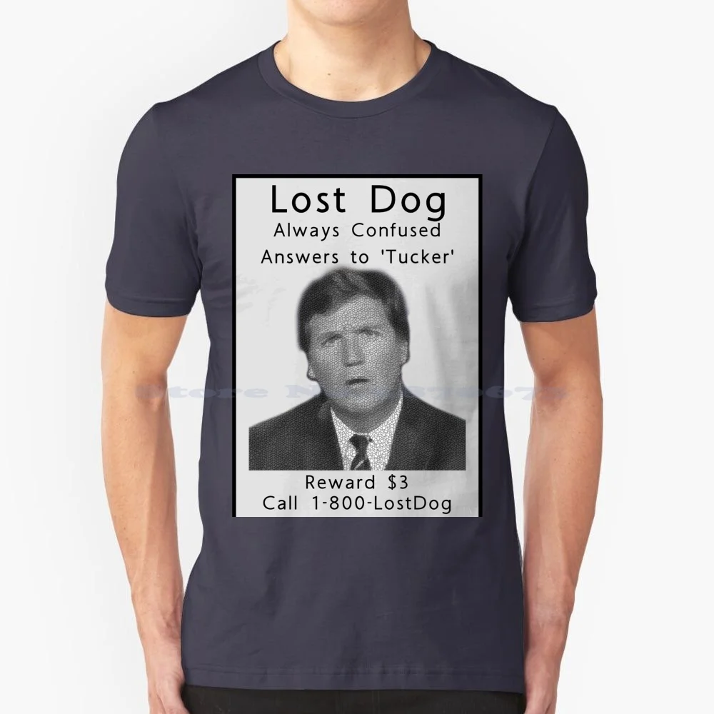Изгубена куче-Отговори На Въпроси За тениска с Такера от 100% памук, Тениска с Такера Карлсън Тръмп, Fox News, Списание на Републиканците Републиканската Партия, Gqp Crt, Фейковых новините