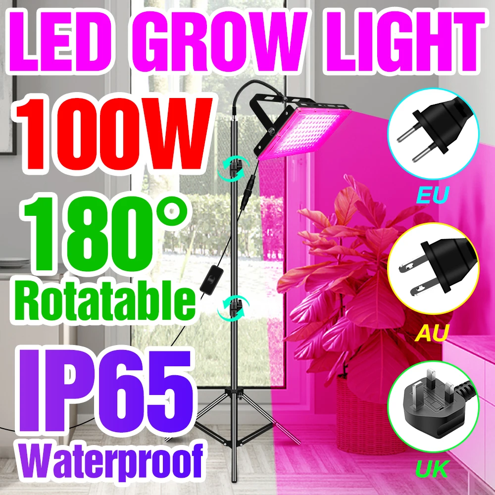 Grow Light 220V Пълен Набор от Led Лампи За Отглеждане на Растения, Тепличная Лампа, Хидропоника, Фитолампа, Заполняющее Осветление За Стайни растения В саксии