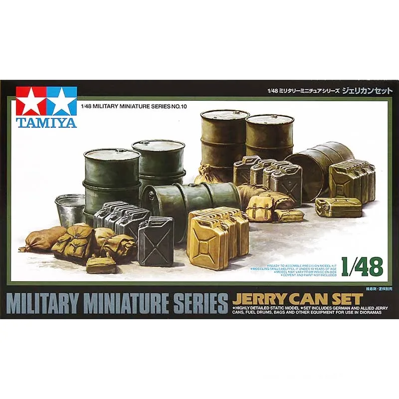 Tamiya 32510 1/48 Миниатюри Модел Комплект Jerry Can & Drum Set Военна Играчка За Хоби Пластмасов Модел На Сградата В Събирането На Комплект За Подарък За Момче
