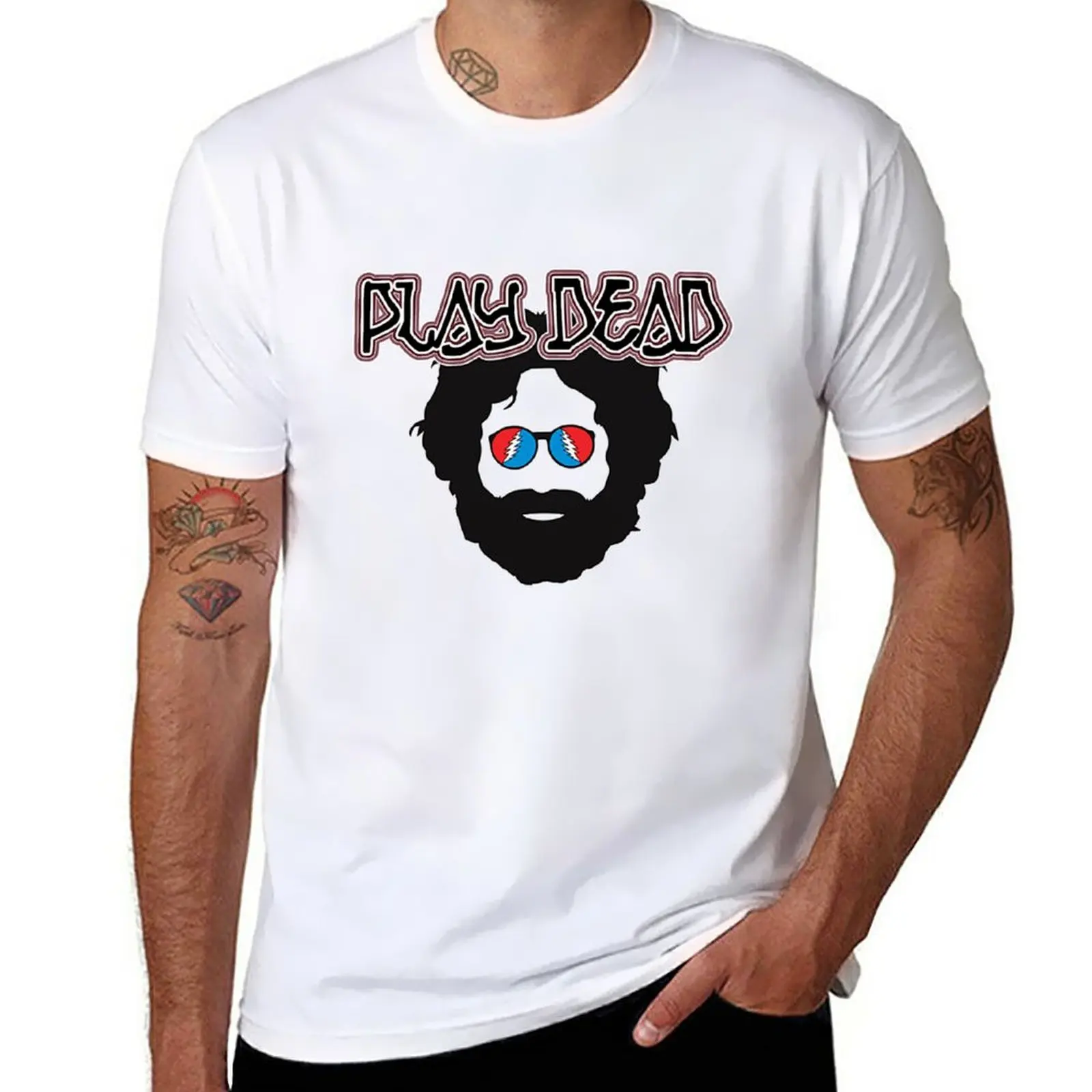 Нова тениска с логото на Play Dead, бързосъхнеща тениска, графична тениска, облекла в стил аниме, мъжки памучни ризи